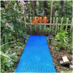 Heavy-duty plastic pallet storage rack, lightweight interlocking drainage floor tiles, suitable for utility rooms (100x60x3 cm) Blue